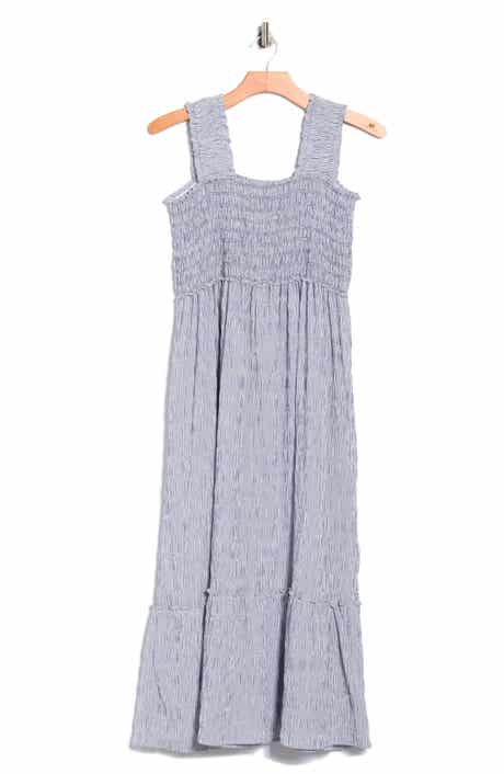 MAX STUDIO Smocked Bodice Tiered Sundress