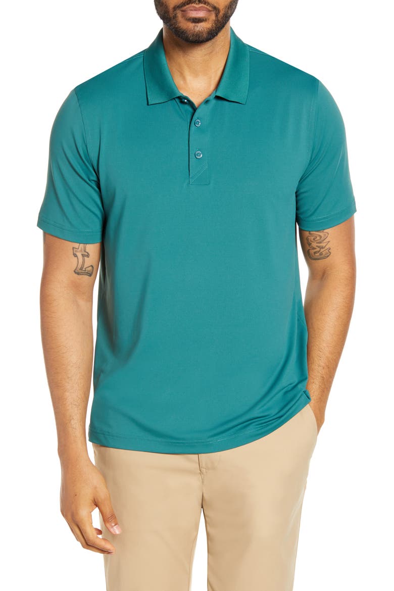 Forge DryTec Solid Performance Polo, Main, color, SEAWEED