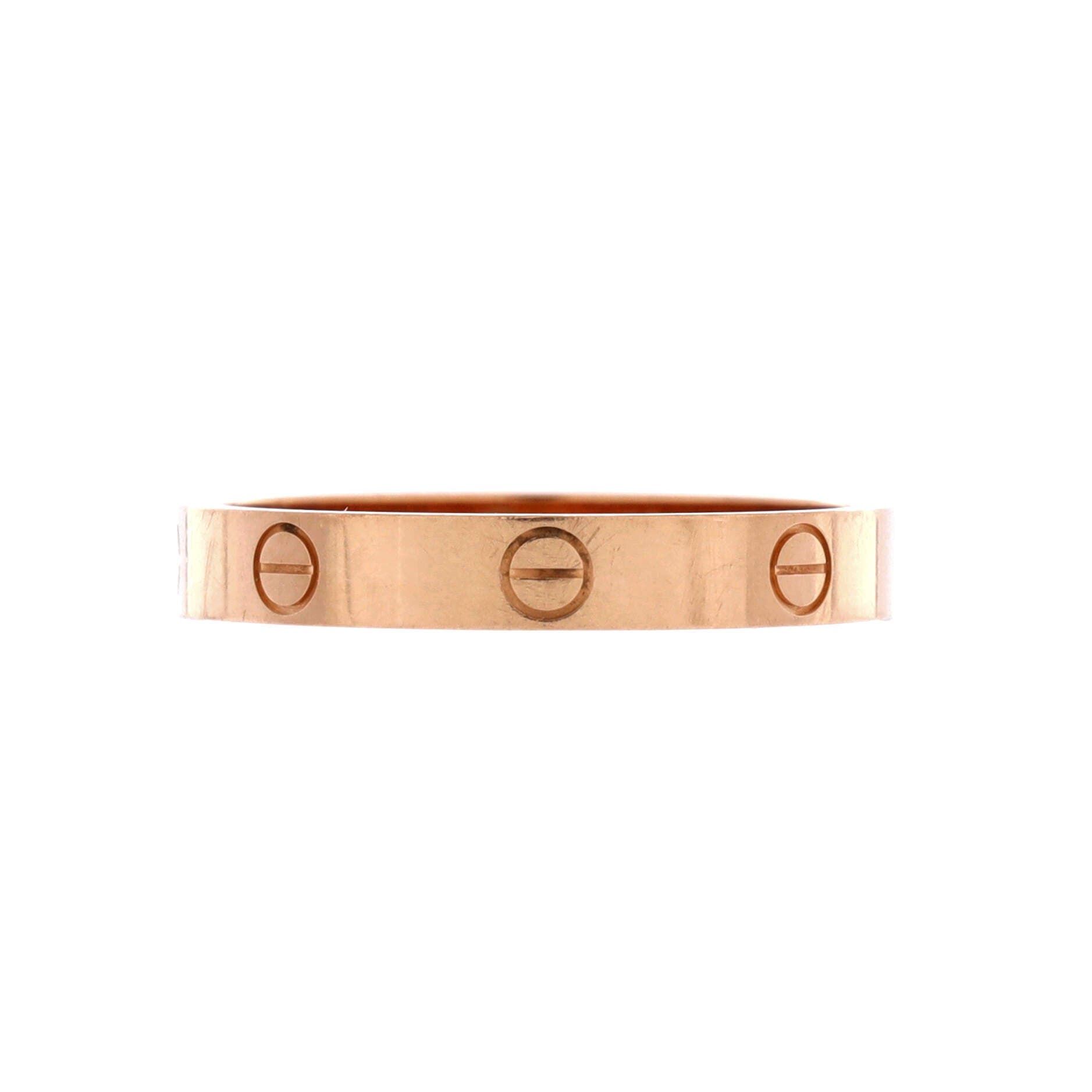 Love Wedding Band Ring 18K Rose Gold, Main, color, Metallic Gold