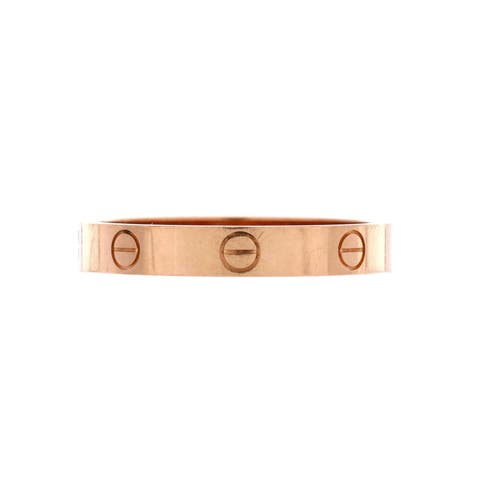 Love Wedding Band Ring 18K Rose Gold