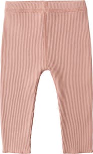 QUINCY MAE Rib Stretch Organic Cotton Leggings