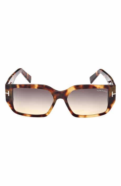 TOM FORD Andres 56mm Square Sunglasses