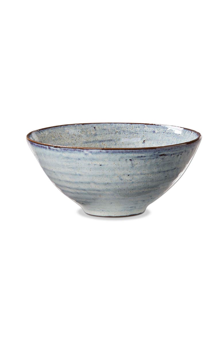 Porto Small Serving Bowl Light Blue Stoneware Dishwasher Safe, Main, color, Blue