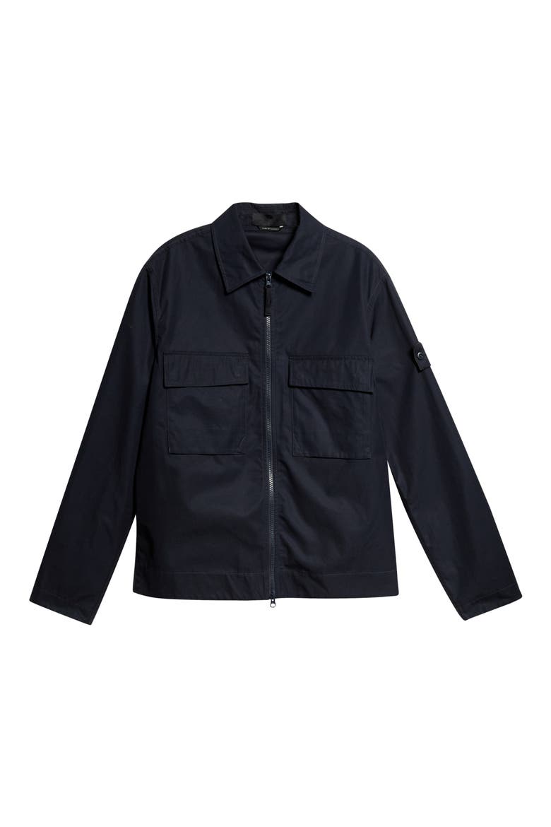 Cotton Overshirt, Main, color, V0020 NAVY BLUE