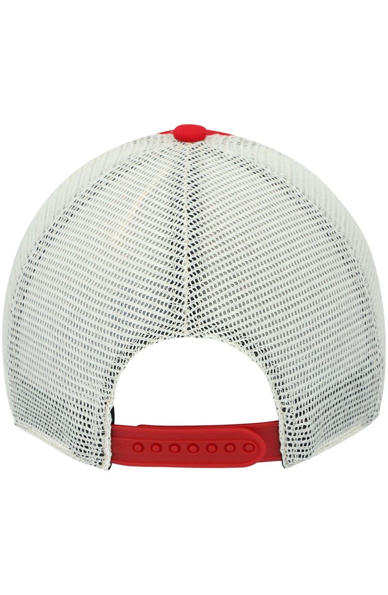 '47 Men's '47 Red/White Tampa Bay Buccaneers Morgantown Trucker Clean Up Snapback Hat, Alternate, color, Red