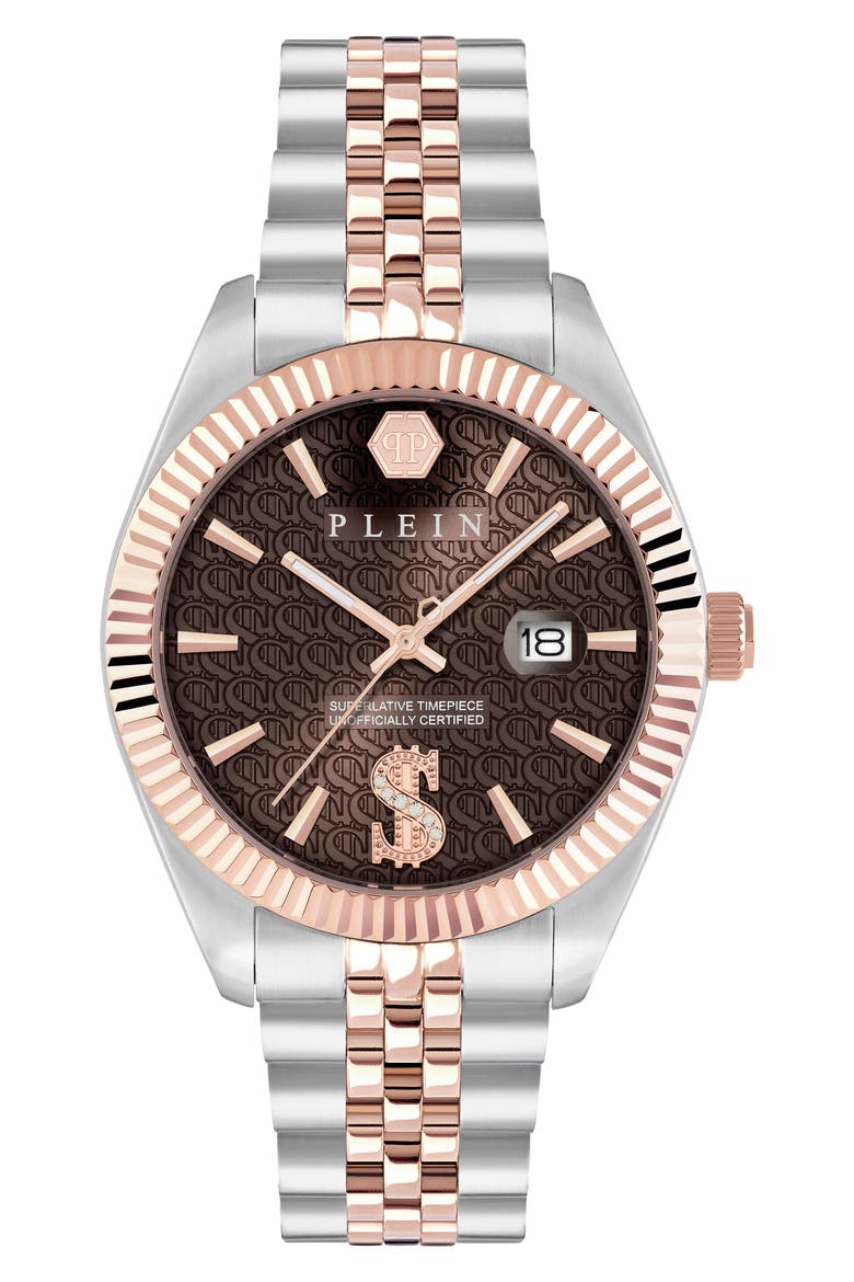 Date Superlative Two-Tone Bracelet Watch, 41mm, Main, color, TWO TONE