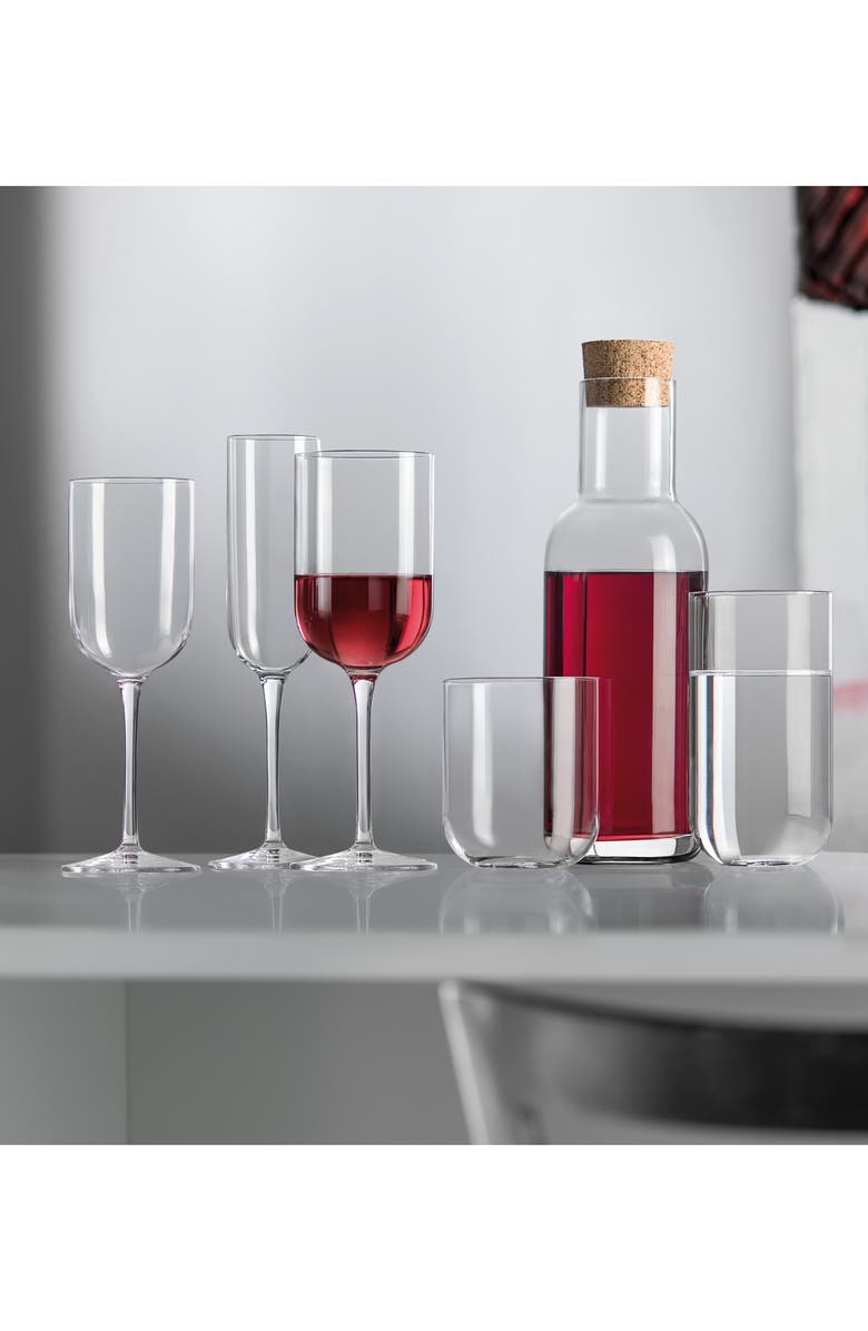 Luigi Bormioli Sublime Set of 4 Red Wine Glasses, Alternate, color, Clear