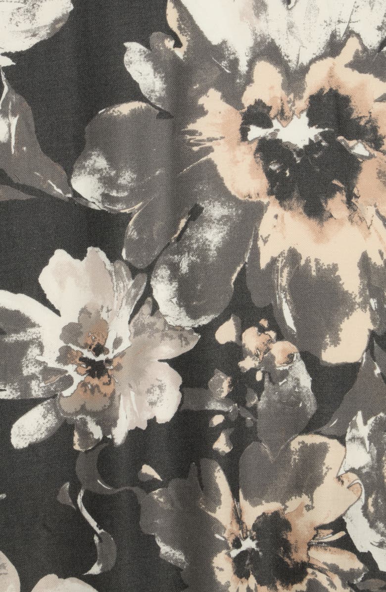 Vince Camuto Inky Floral Supersoft Wrap Scarf, Alternate, color, Black Ivory