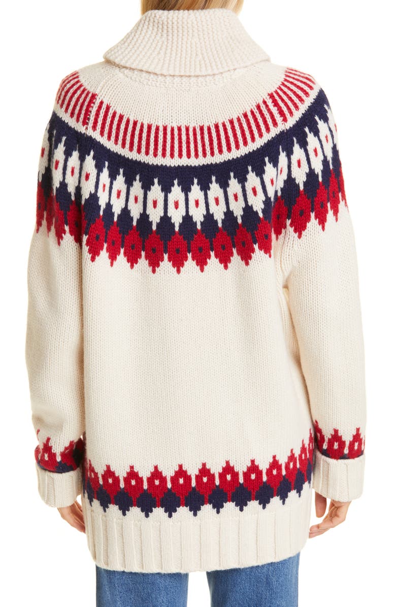 Re/Done '50s Zip Cardigan, Alternate, color,