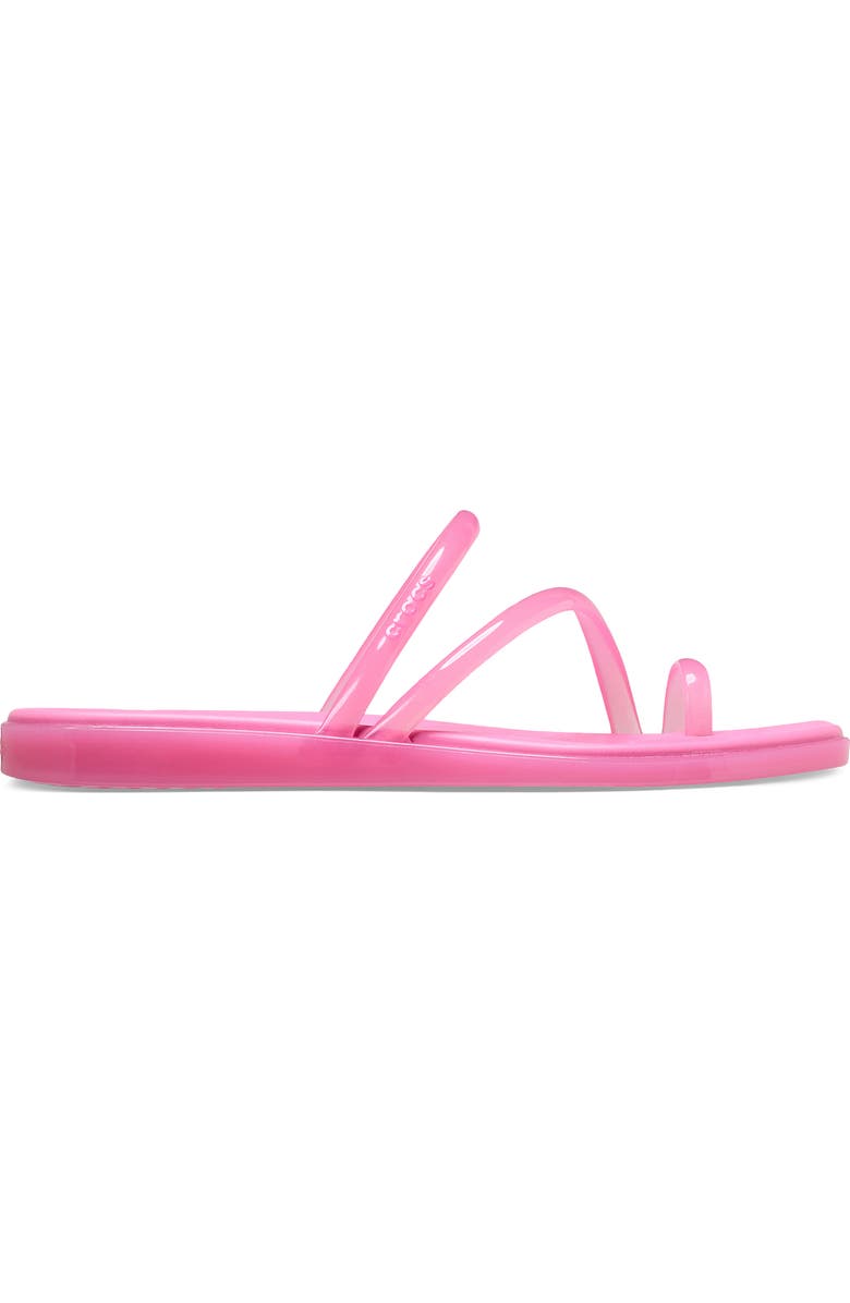 CROCS Miami Jelly Toe Loop Sandal, Alternate, color, Pink Lemonade Jelly