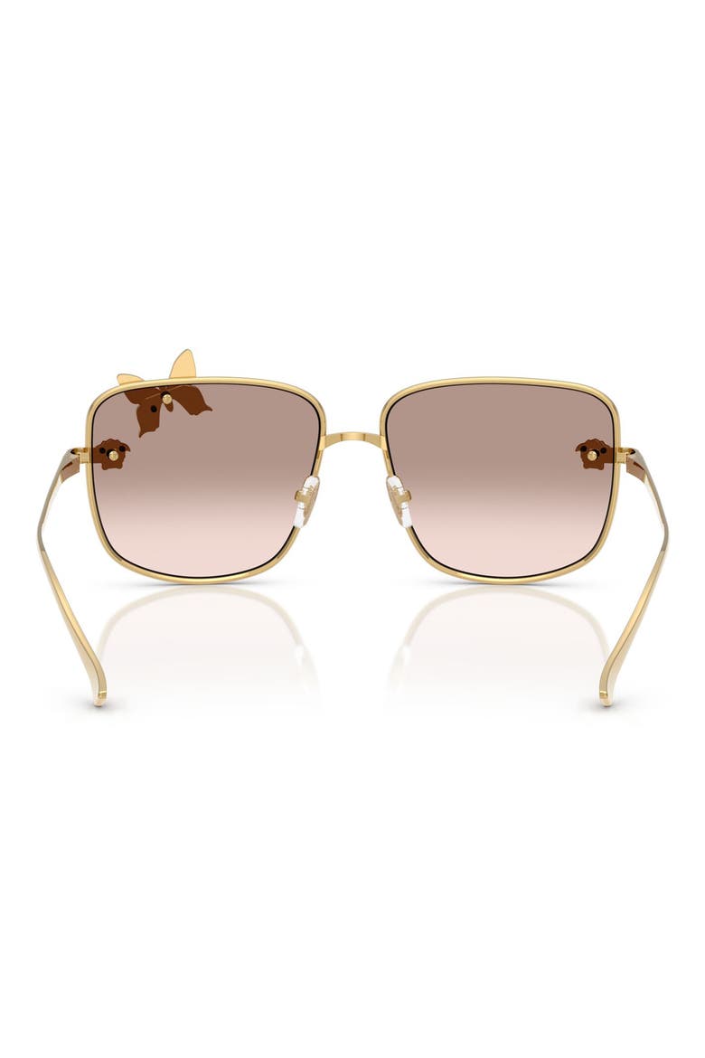 59mm Square Sunglasses, Alternate, color, GOLD BROWN