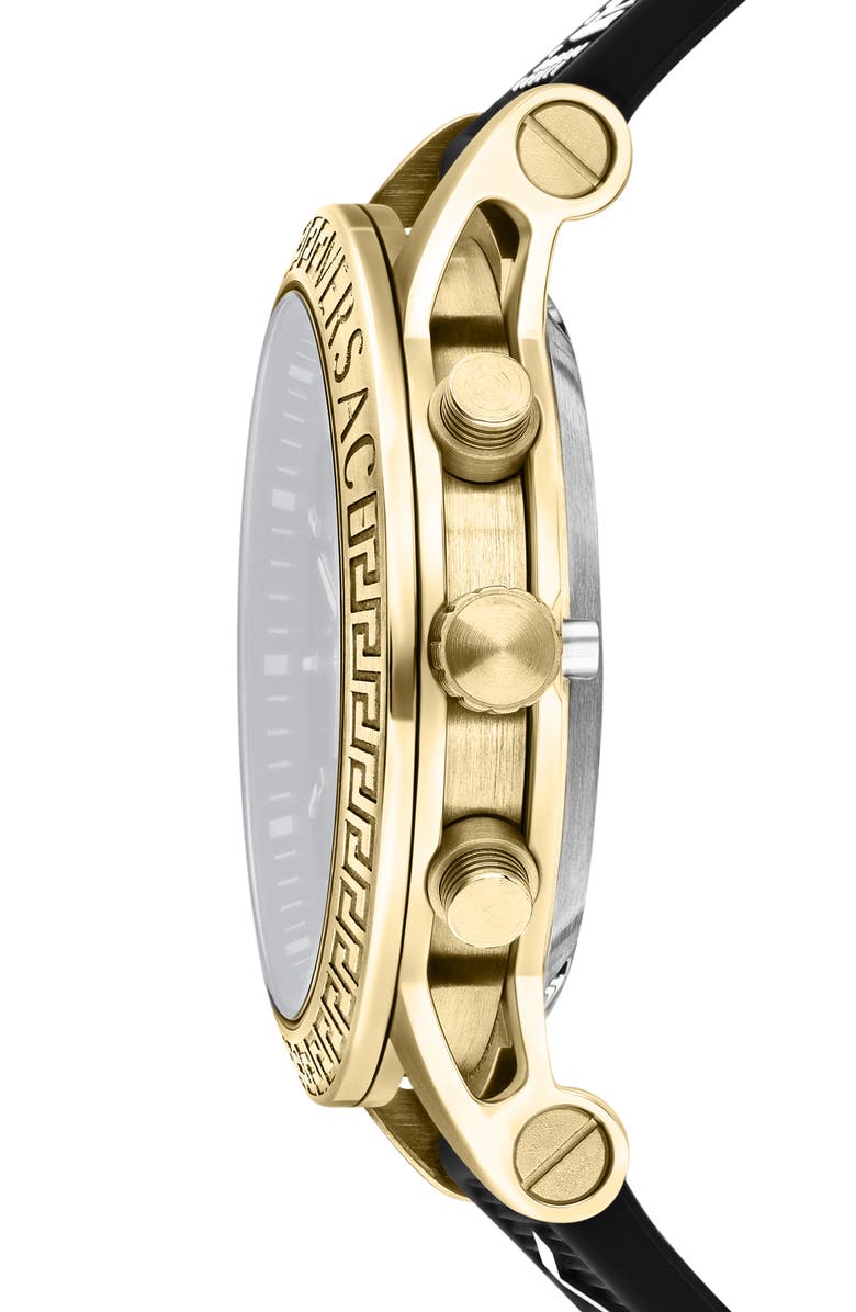 Versace Sport Tech Silicone Strap Chronograph Watch, 40mm, Alternate, color,