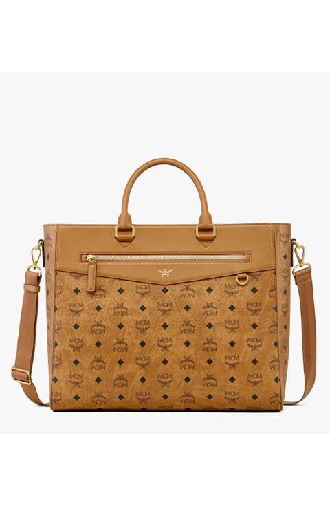 Diamond E/W Tote in Visetos