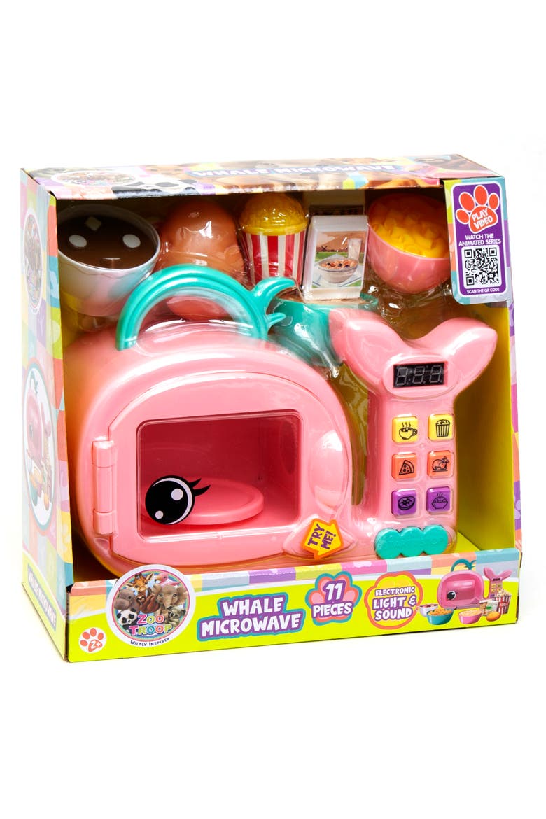 Whale Microwave Animal Shaped Kitchen Appliance, 17pcs, Alternate, color, Multicolored