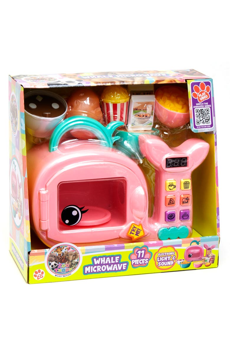 Zoo Troop Whale Microwave Animal Shaped Kitchen Appliance, 17pcs, Alternate, color, Multicolored