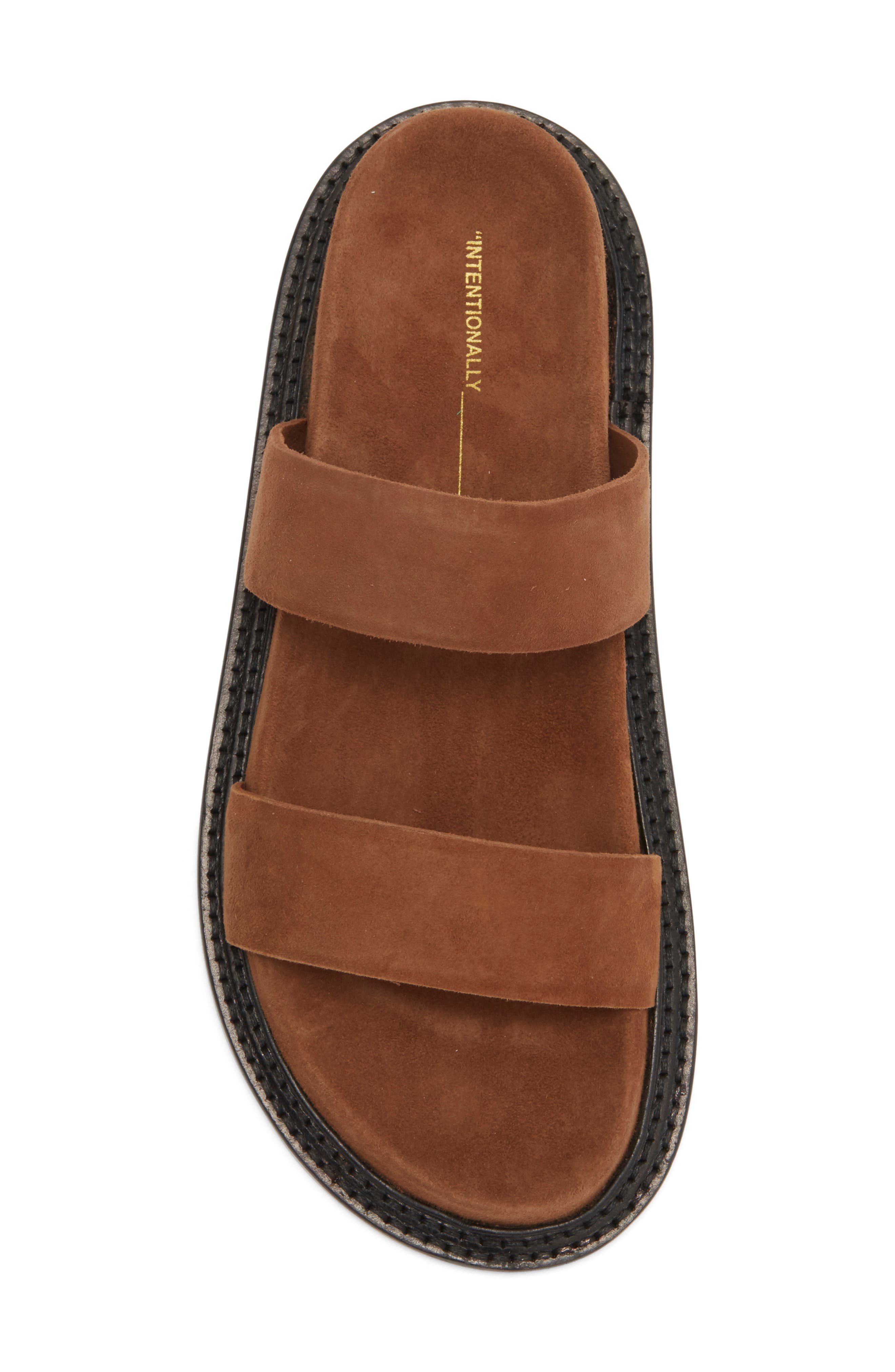INTENTIONALLY BLANK Jasmine Slide Sandal, Alternate, color, Mocha