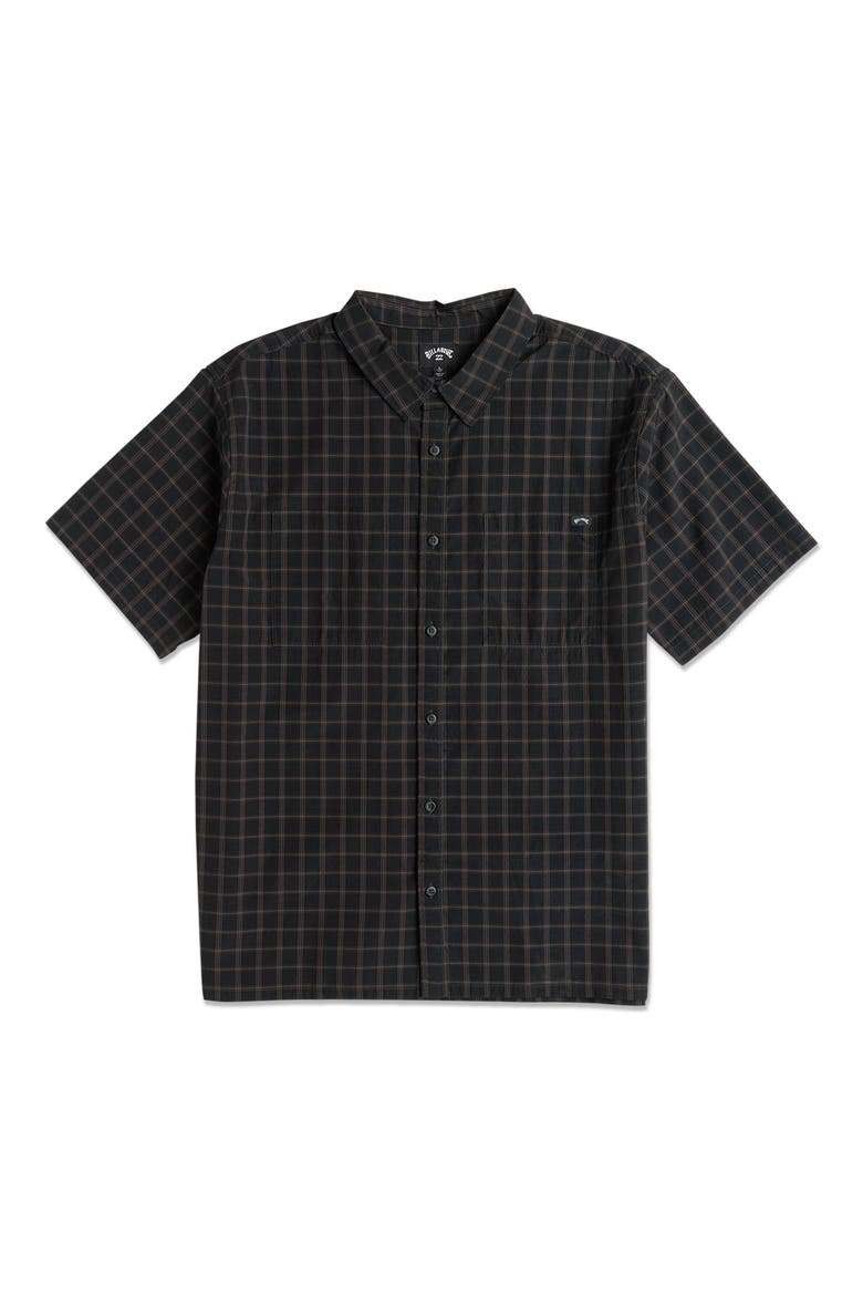 Vista Striped Short Sleeve Shirt, Alternate, color, PHANTOM