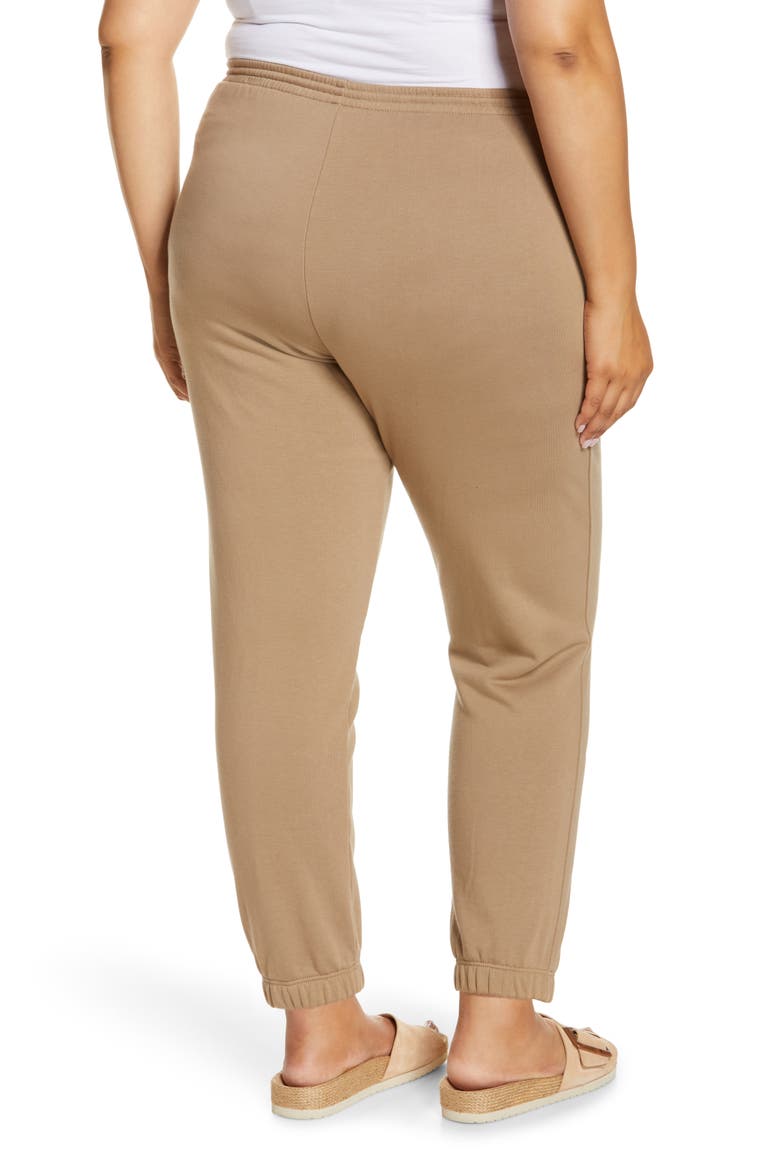 Slim Fit Cotton Joggers, Alternate, color, DARK WHEAT