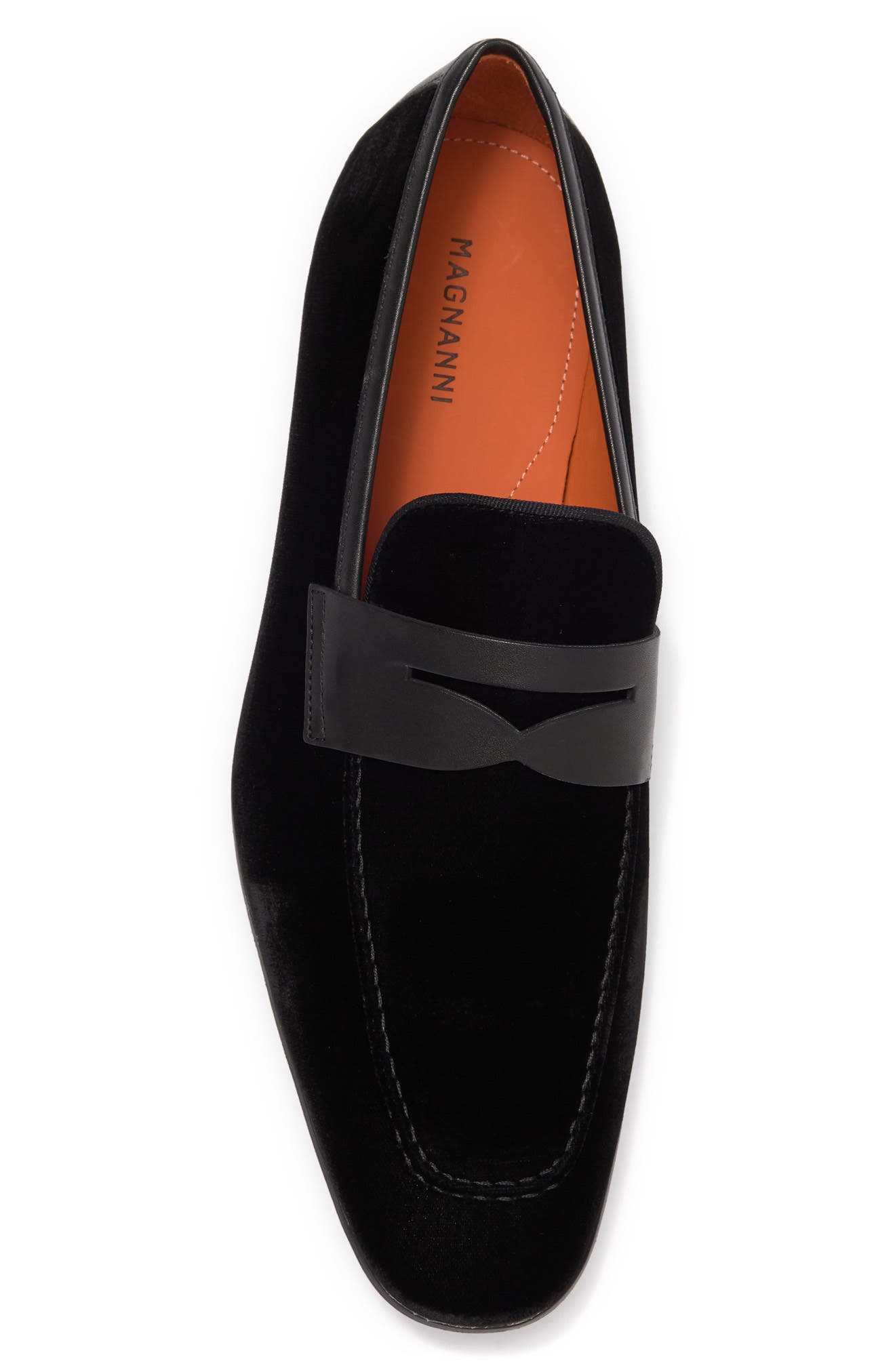 Magnanni Vale Velvet Penny Loafer, Alternate, color, 