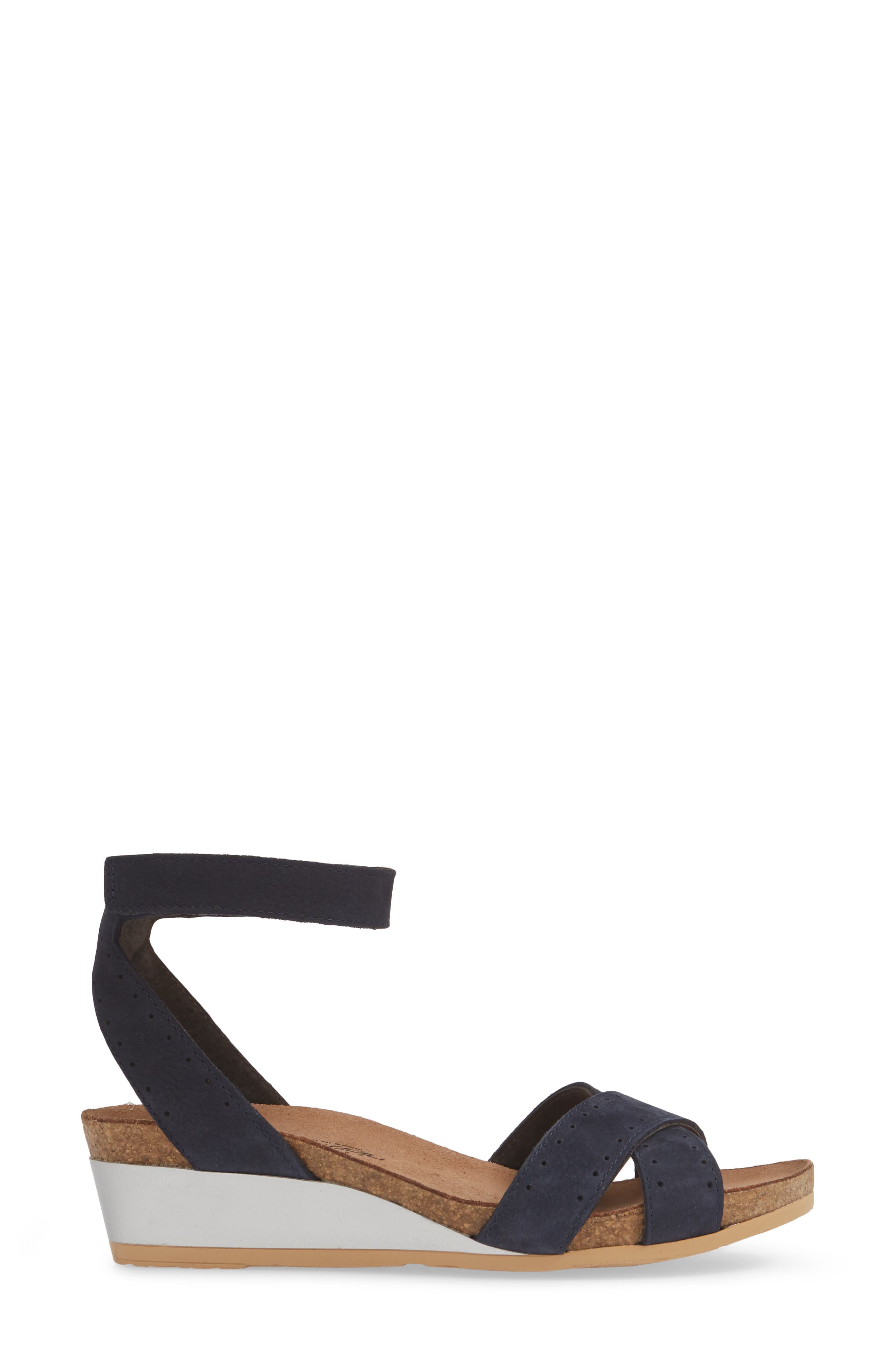Wand Wedge Sandal, Alternate, color, NAVY