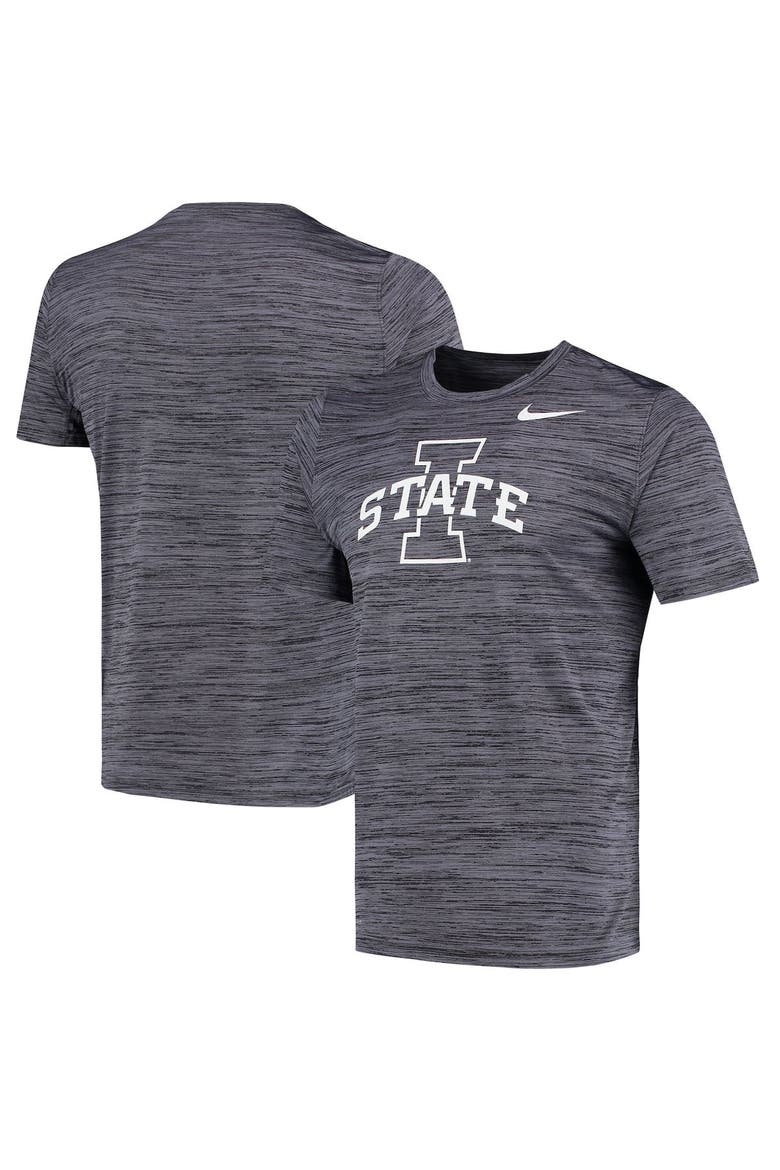 Men's Nike Black Iowa State Cyclones Tonal Velocity Legend Performance T-Shirt, Alternate, color, Black