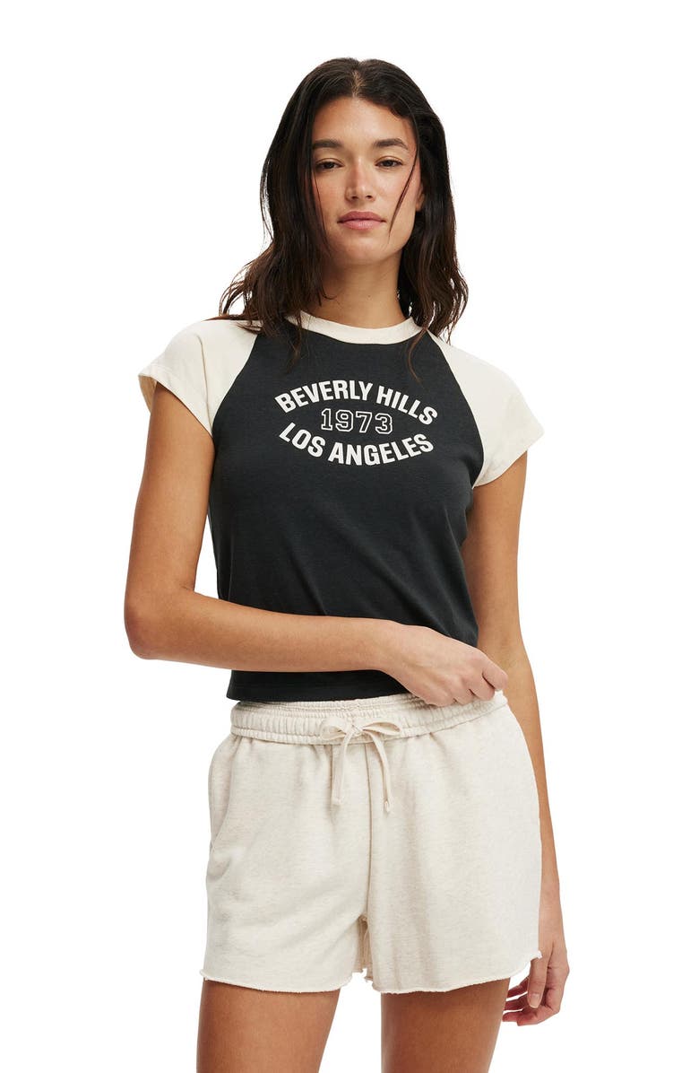 Cotton On Retro Raglan Graphic Tee, Main, color, 