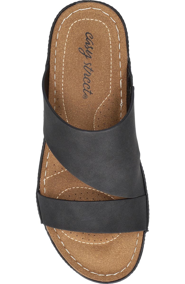 EASY STREET Larrain Wedge Slide Sandal, Alternate, color, Black
