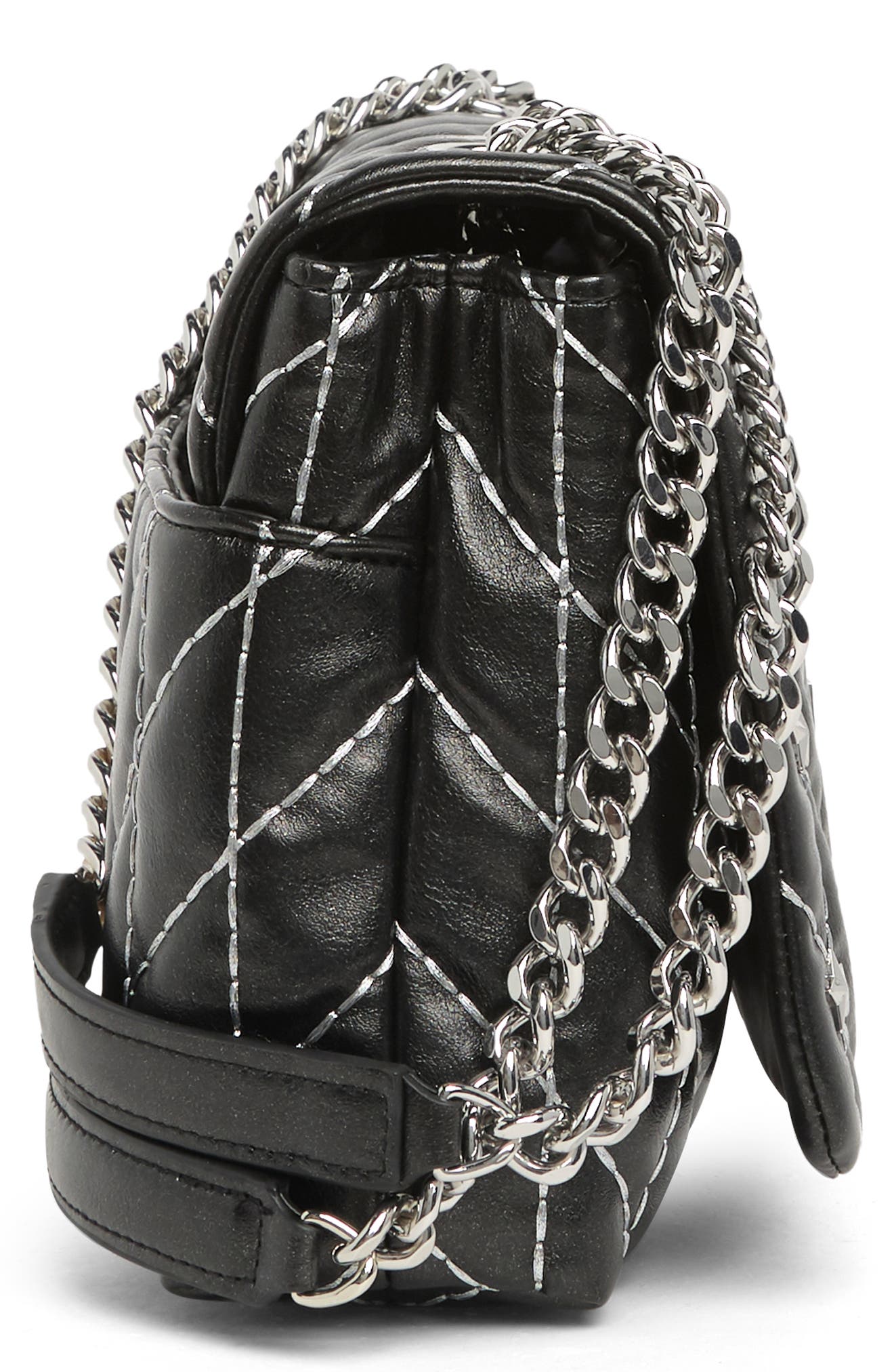 KARL LAGERFELD PARIS Lafayette Star Studded Shoulder Bag, Alternate, color, 