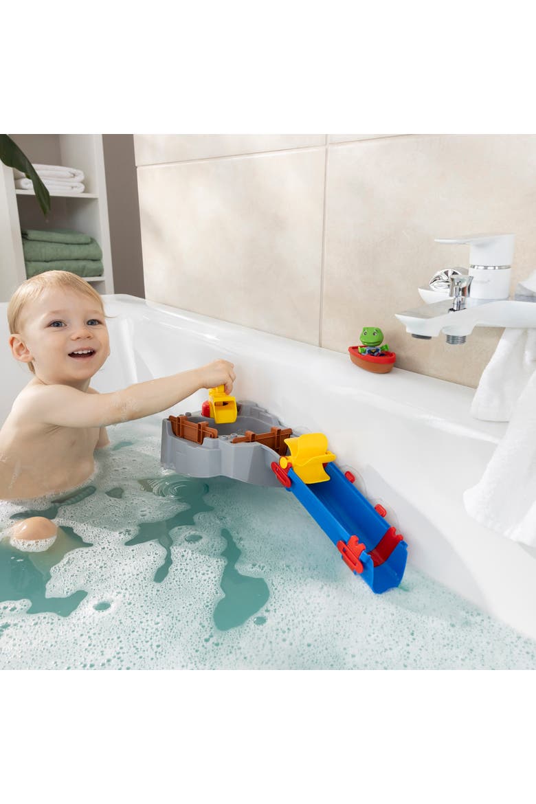 Sploshy Mountain, Bathtime & Water Play Set, Toy Boat & Frog Figurine, Alternate, color, Multicolored