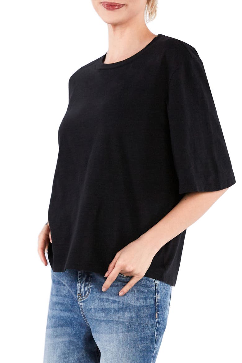 Hig Hug Crewneck T-Shirt, Alternate, color, INK