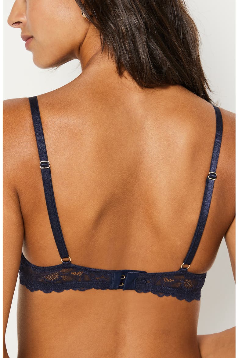 Desinvolte Embroidered Underwire Balconette Bra, Alternate, color, NIGHT BLUE