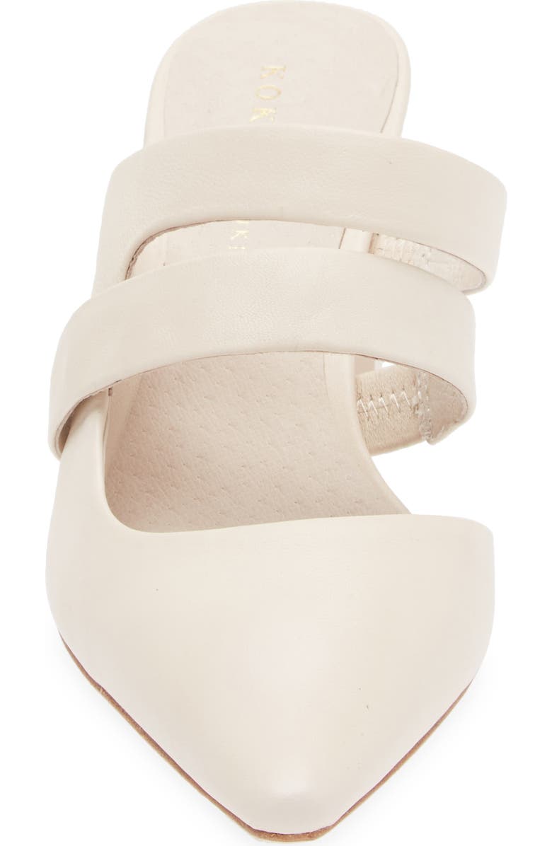 KOKO + PALENKI Century Pointed Toe Mule, Alternate, color, Beige Leather