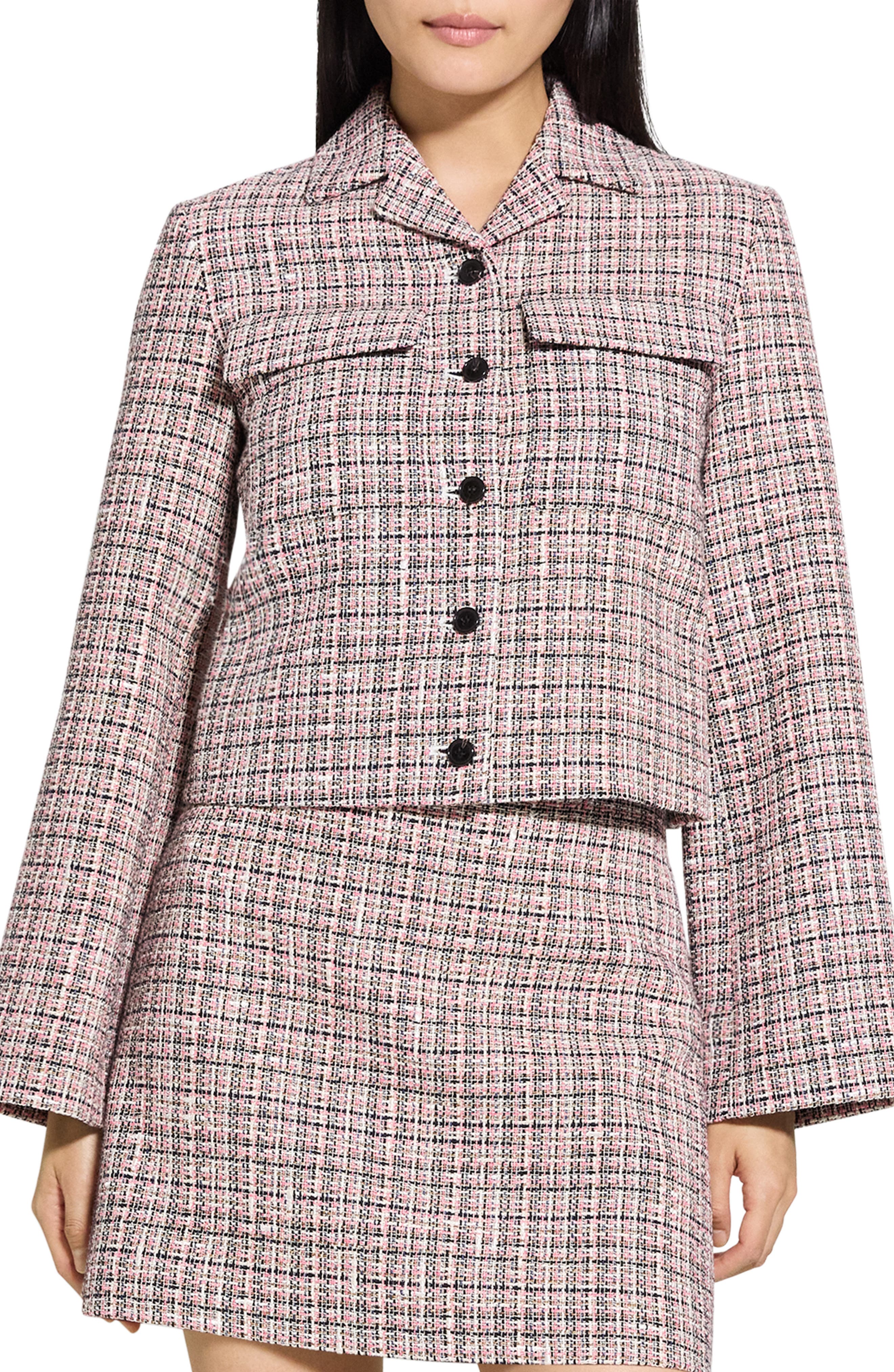 Theory Tweed Crop Jacket