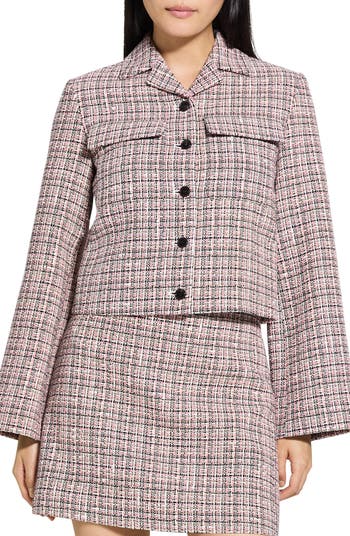 Theory Tweed Crop Jacket | Nordstrom