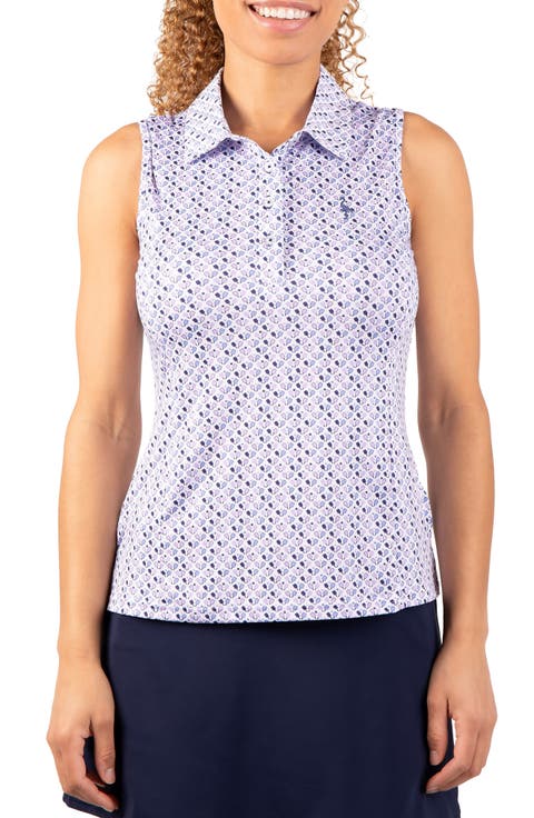 Pickleball Print Polo Tank