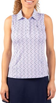 TailorByrd Pickleball Print Polo Tank