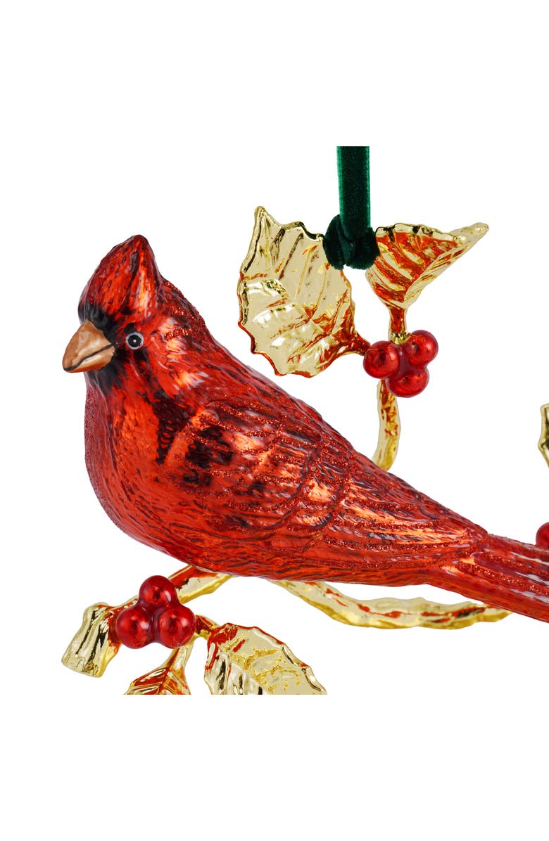 Michael Aram Cardinal Glass Ornament, Alternate, color, Red