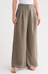 Ellen Tracy Pleated Wide Leg Pants