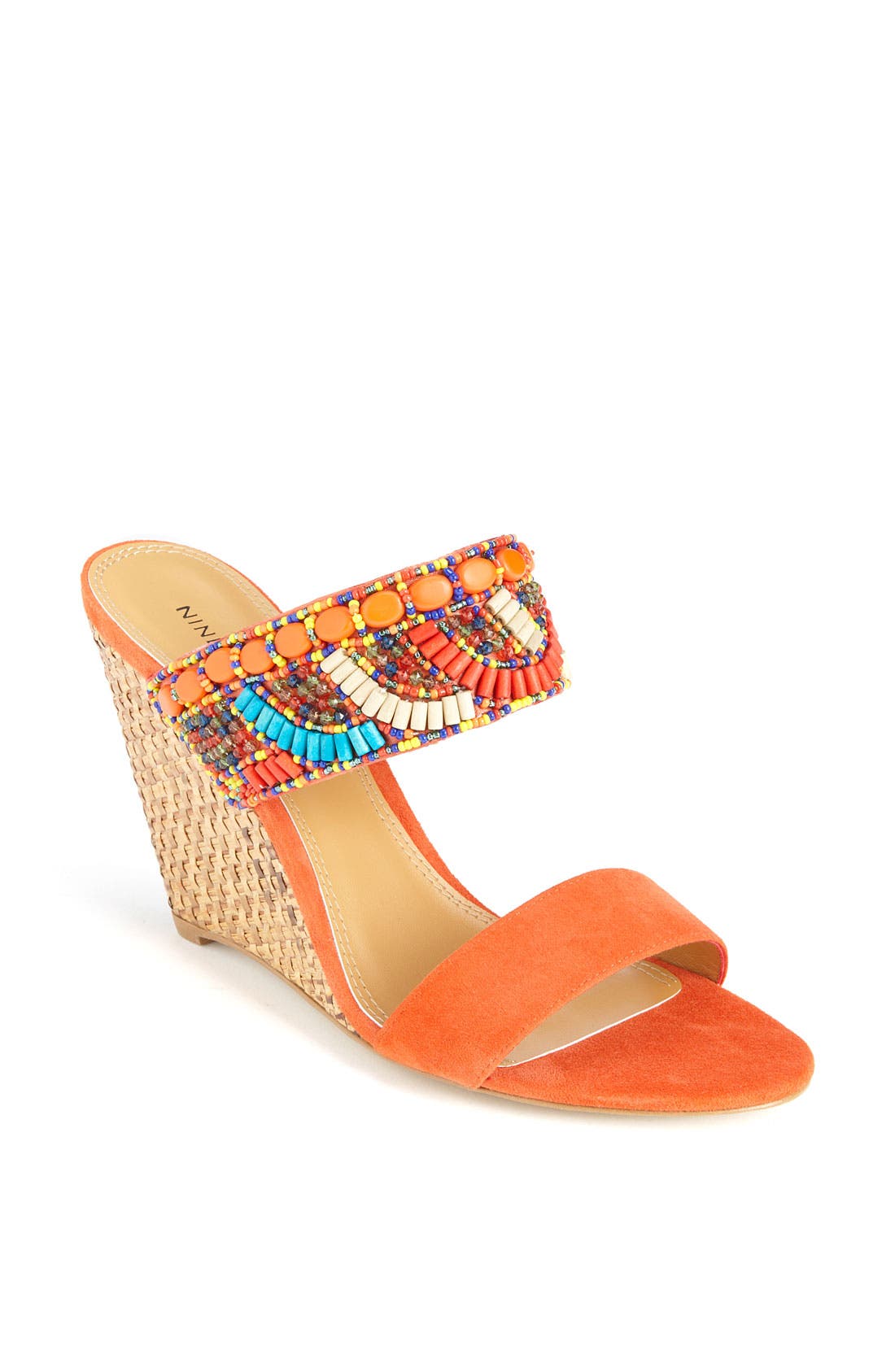 'Sweet Rosey' Sandal, Main, color, ORANGE