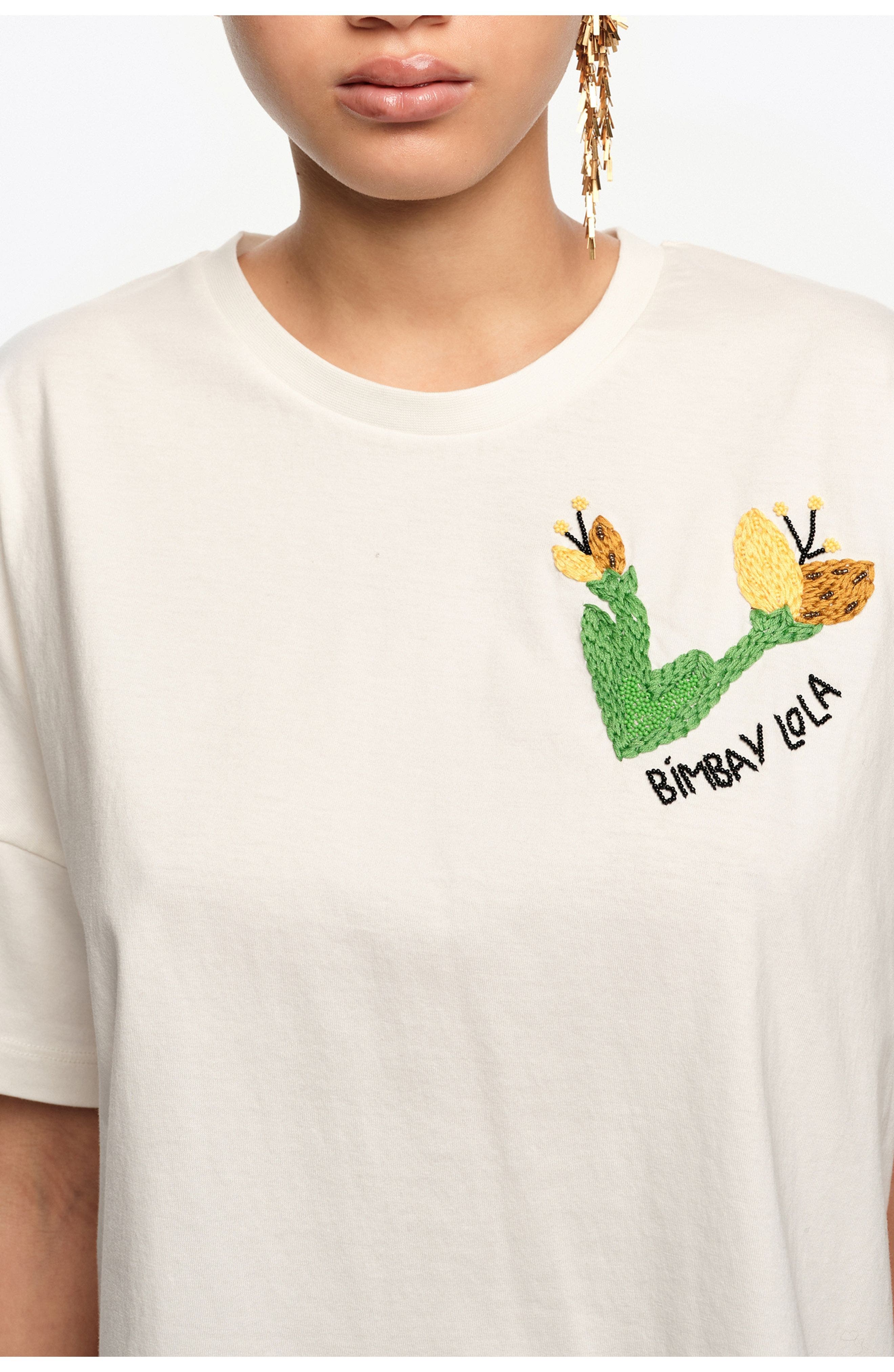 Hand Embroidered Logo T-Shirt - image 2