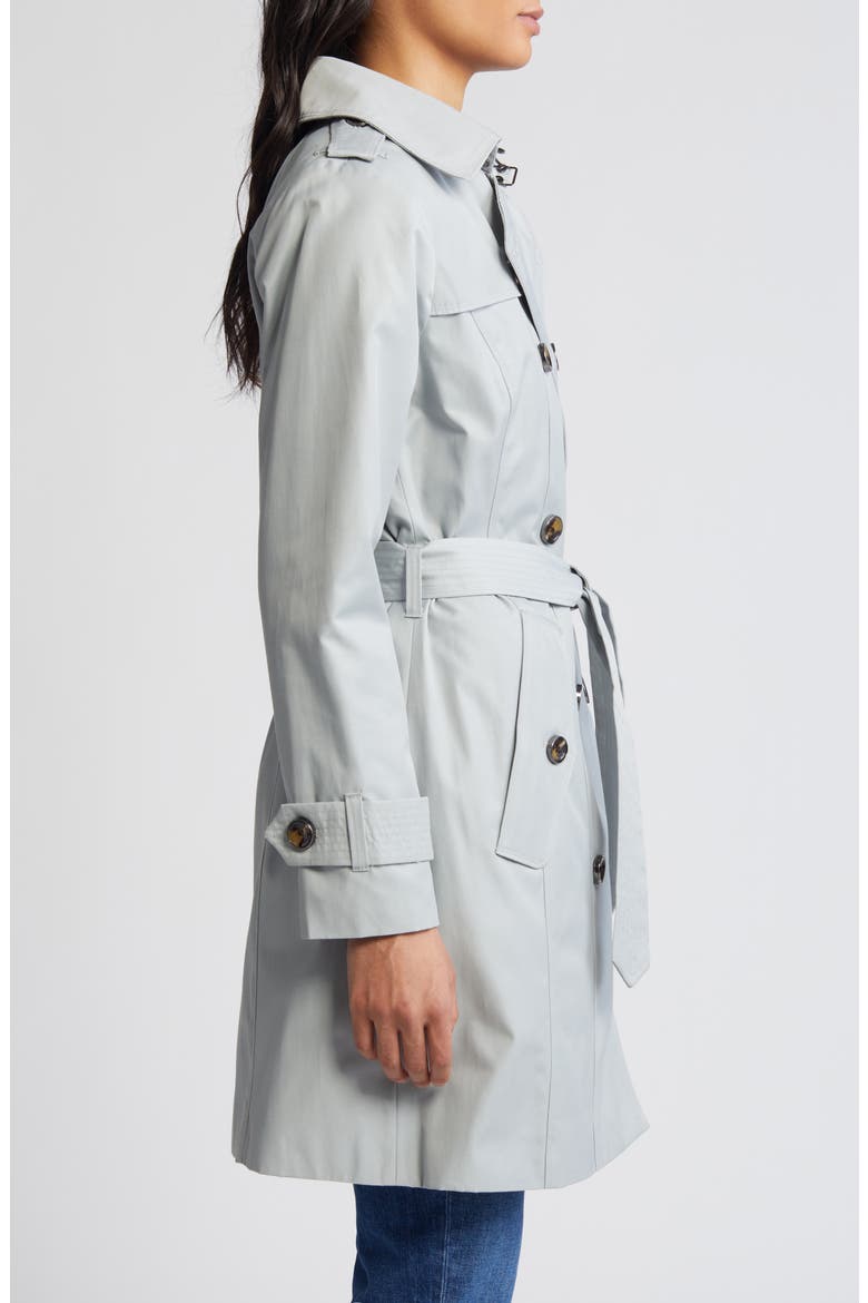 Water Repellent Belted Trench Coat, Alternate, color, CLOUD