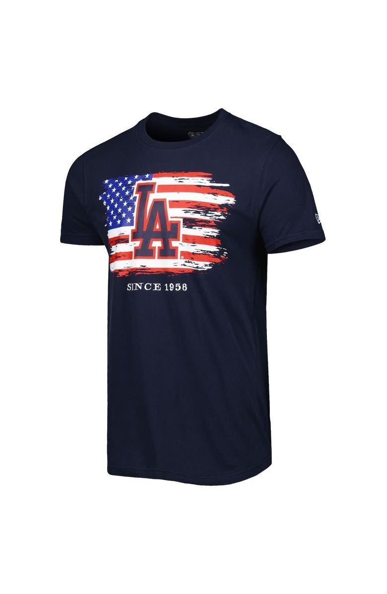 New Era Men's New Era Navy Los Angeles Dodgers 4th of July Jersey T-Shirt, Alternate, color, 