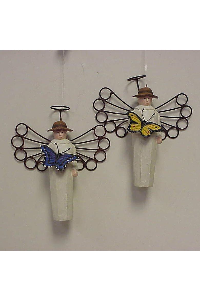 Butterfly Angel Ornament A/2, Main, color, White
