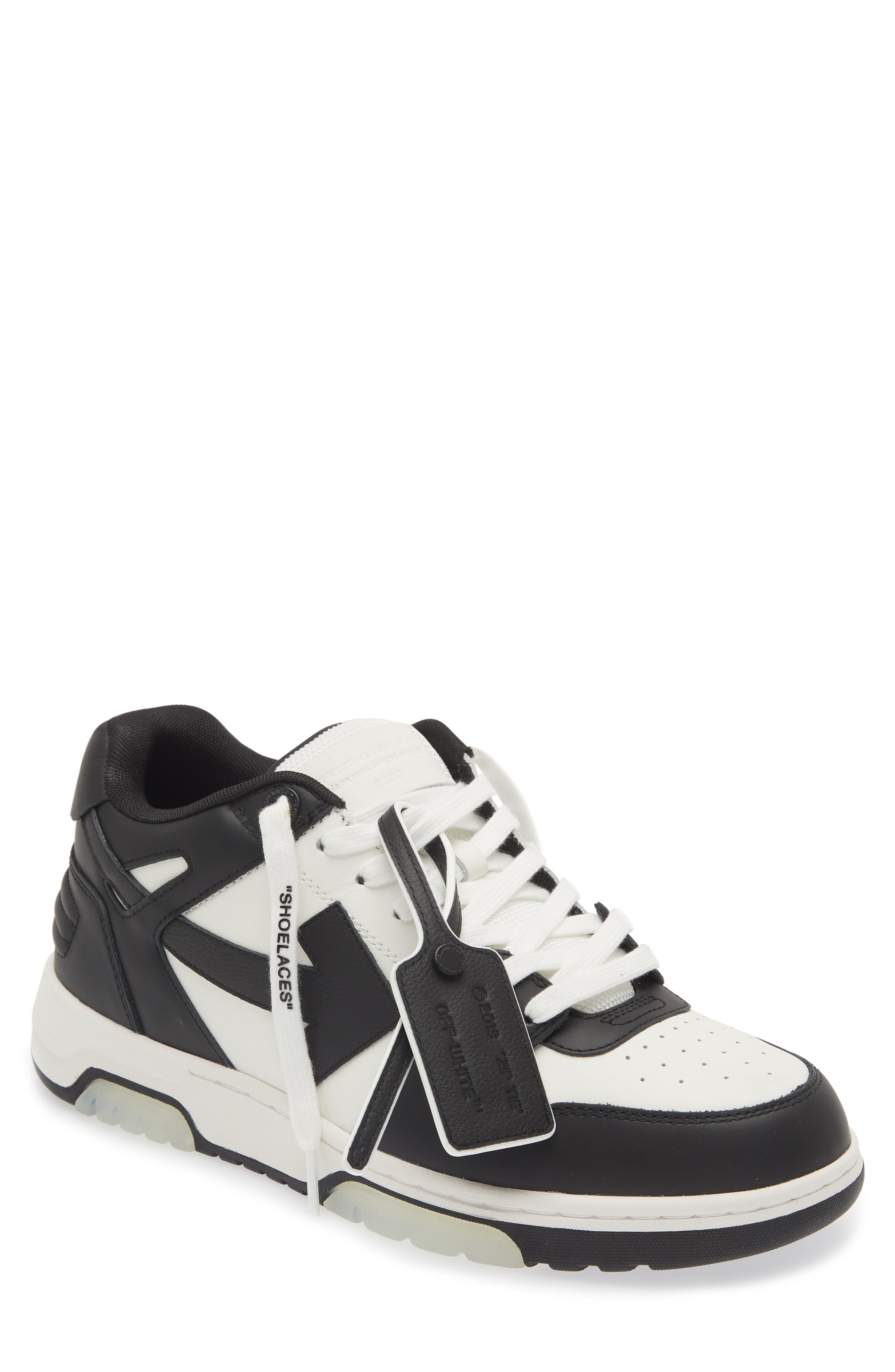 Off-White Out of Office Low Top Sneaker, Main, color, White/Black