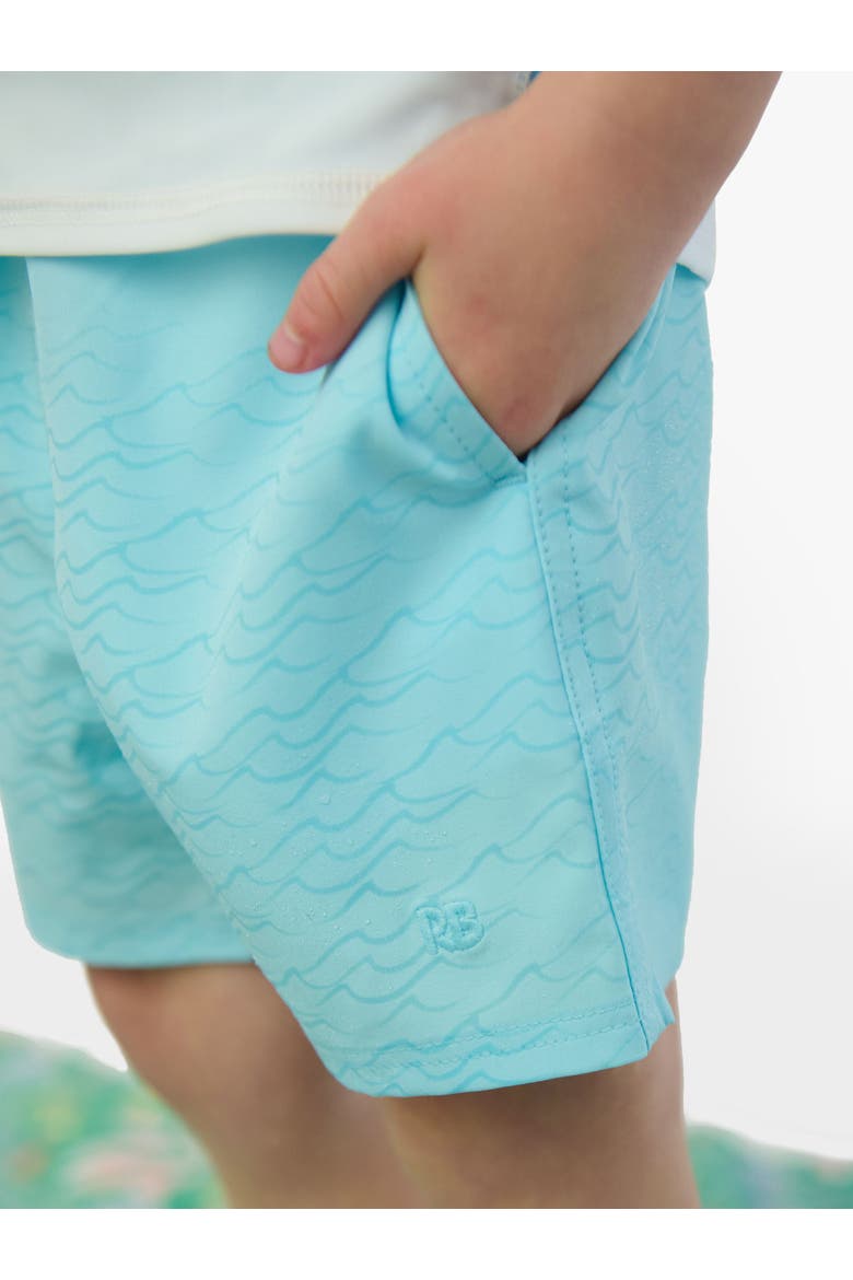 Color Changing Performance Hybrid Swim Trunks, Alternate, color, Blue Breeze Bay