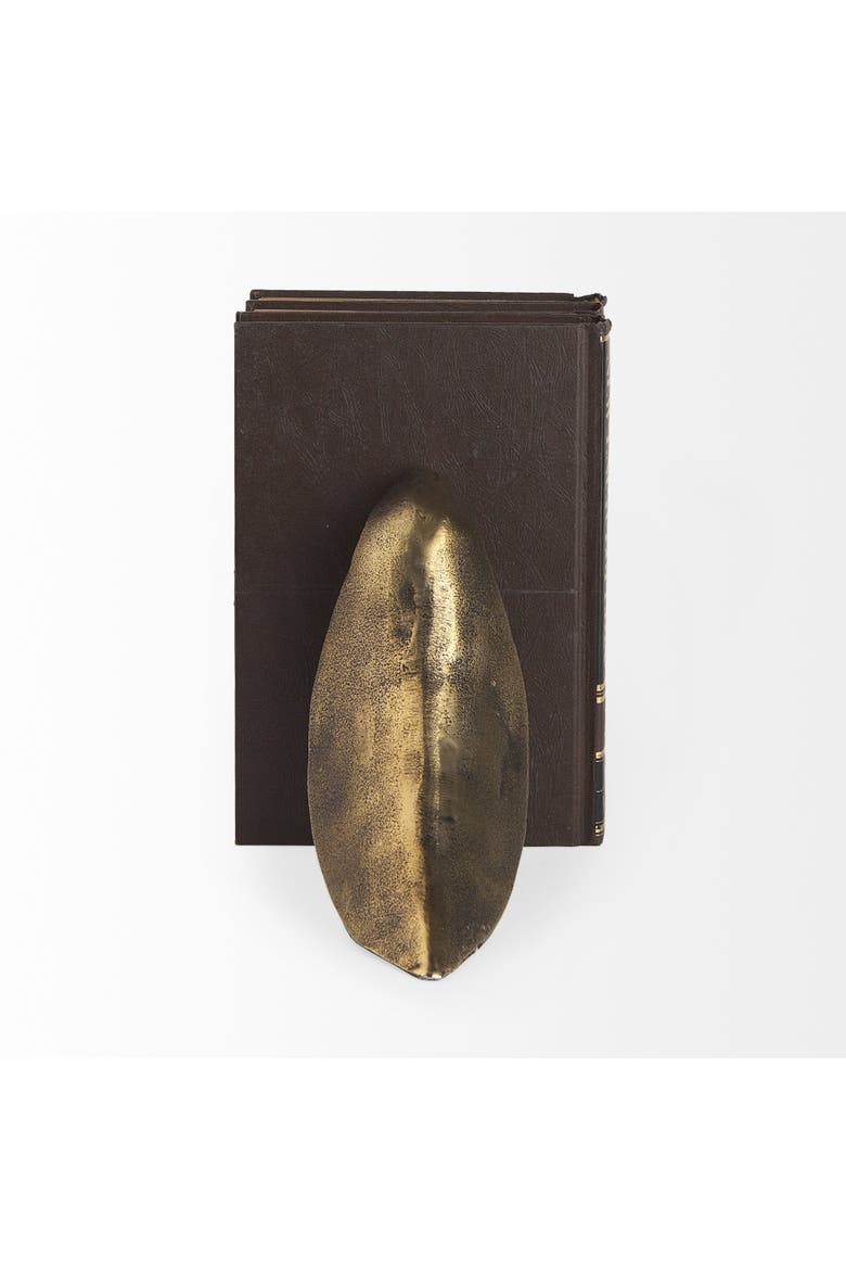 Dover Set of 2 Aluminum Dove Bookends, Alternate, color, Metallic Gold