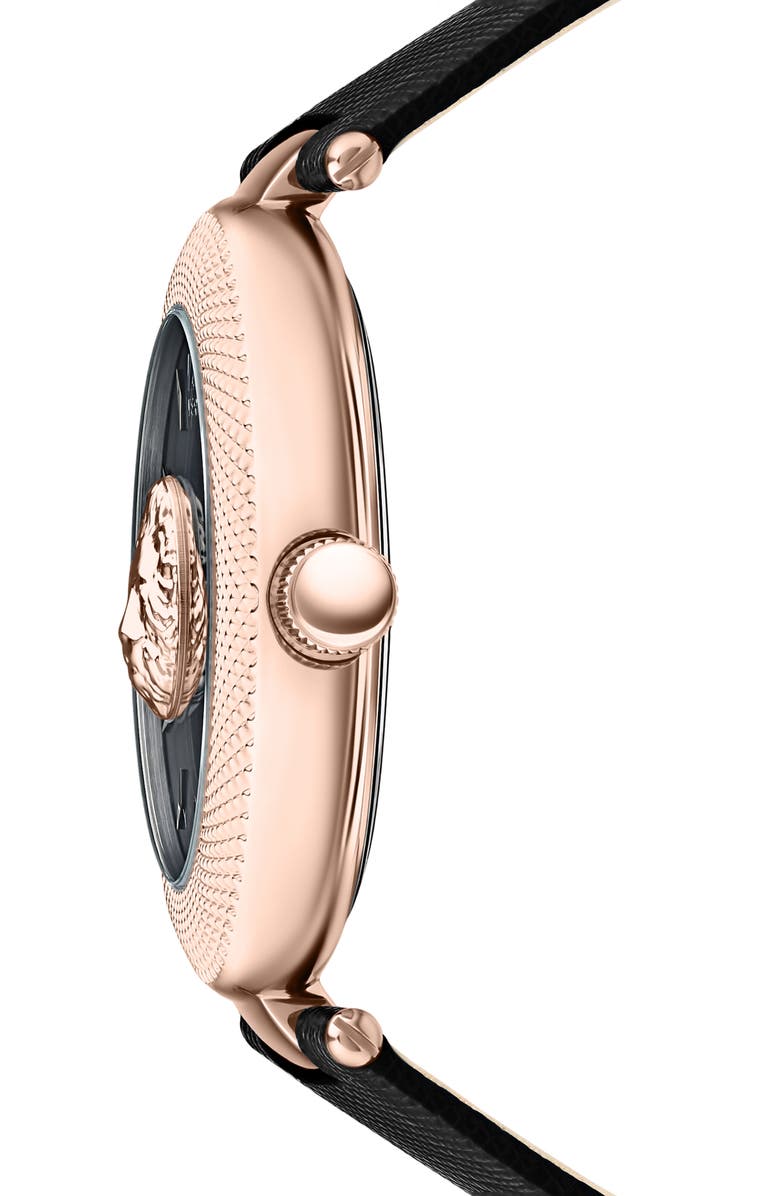 VERSUS Versace Brick Lane Two-Hand Quartz Leather Strap Watch, 40mm, Alternate, color,