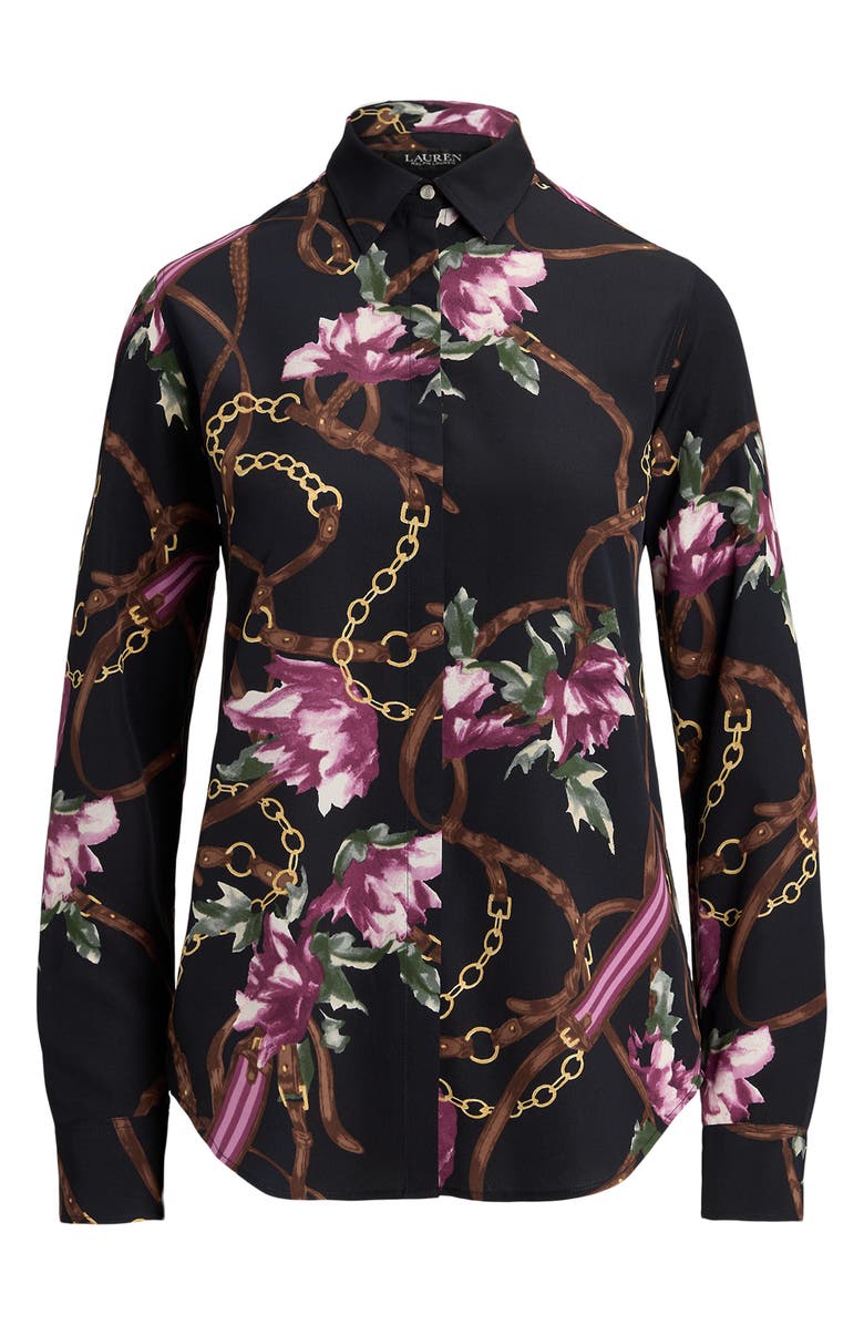 Lauren Ralph Lauren Floral Button-Up Shirt, Alternate, color,