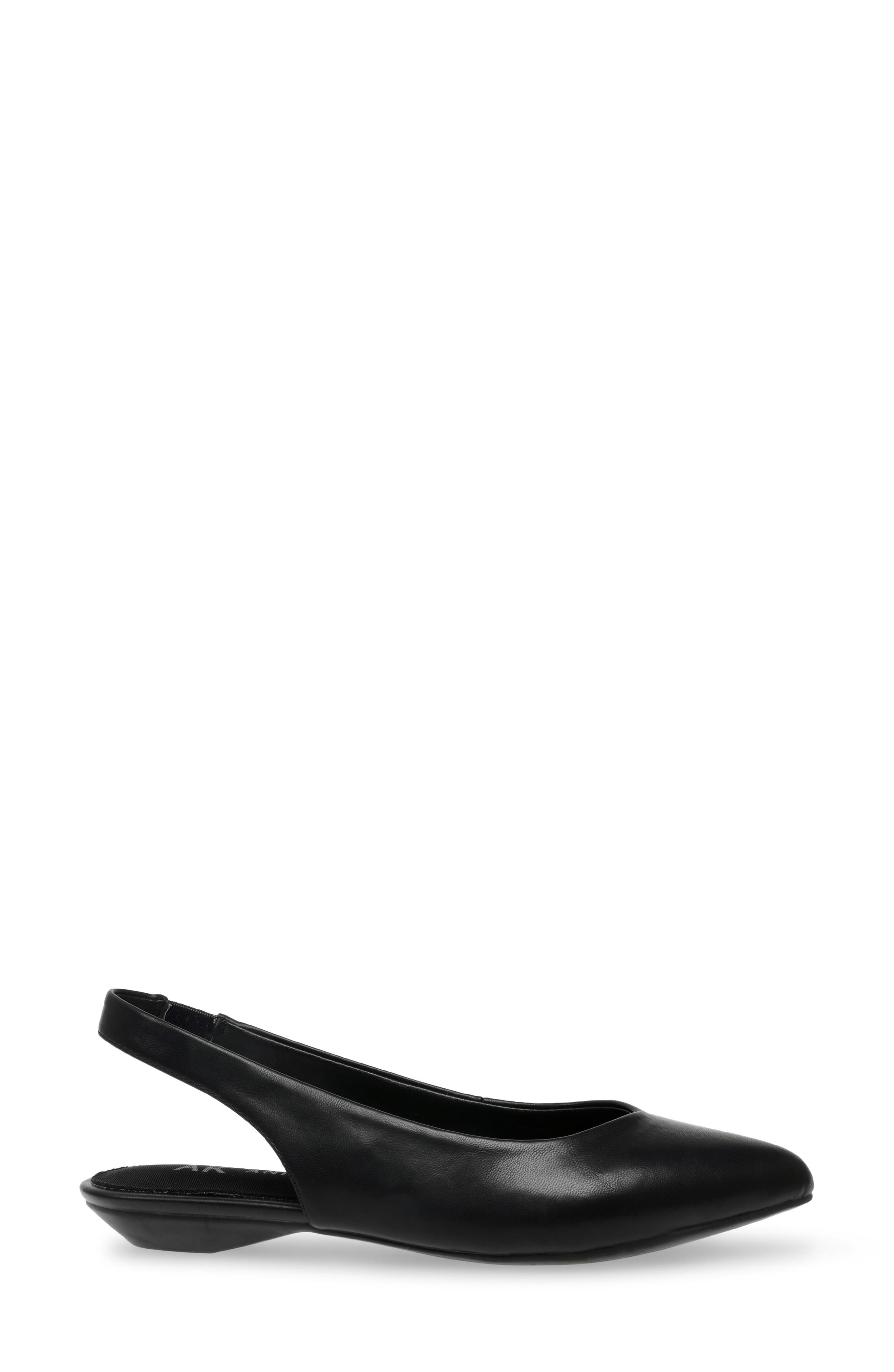 Anne Klein Oliff Slingback Flat, Alternate, color, Black
