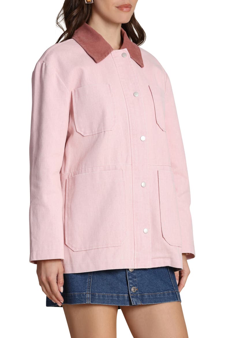 Cotton Barn Jacket, Alternate, color, BLACKBERRY